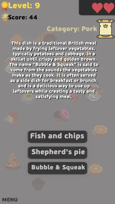 Food Quiz - Cooking Challenge Screenshots